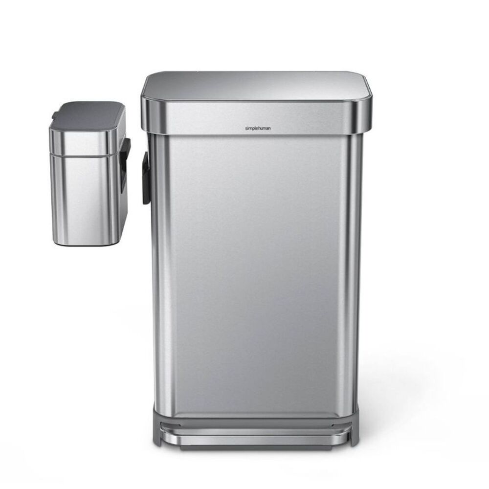 Open Box - simplehuman - Compost Caddy Silver Silver - Picture 4 of 7